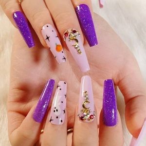 24 pc Halloween custom press on nails.